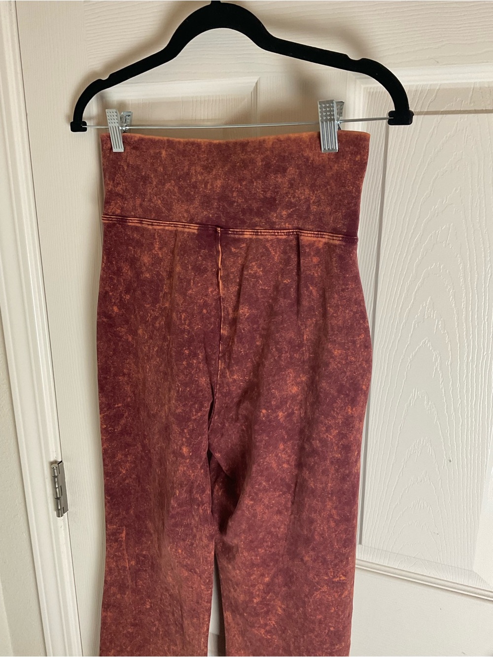Zenana Signature Mineral Acid Wash Bell Bottom Flare Pants High Waist Stretchy M - Picture 6 of 8